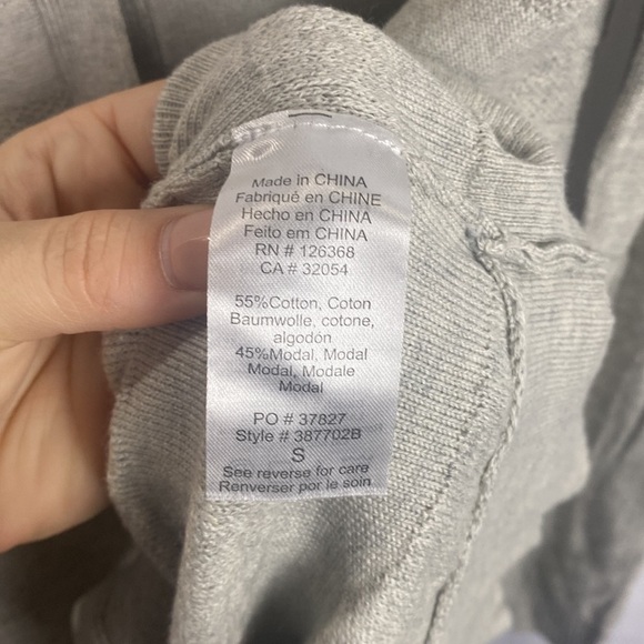 ANTHROPOLOGIE Left of Center Valonia Cardigan Grey NWT - Picture 10 of 13